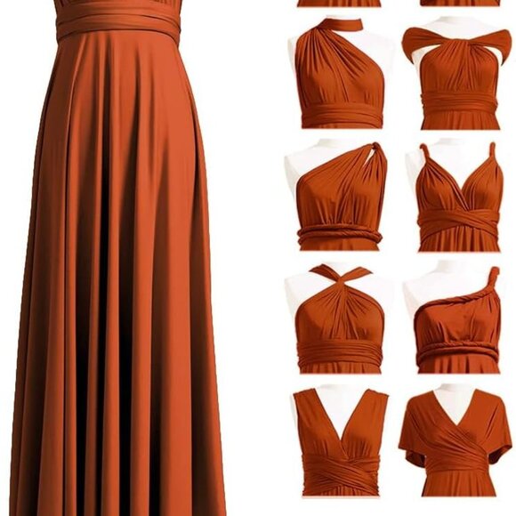 Twist Wrap Plus Size & One Size Infinity Dress - Ideal for Weddings & Events - Picture 1 of 5